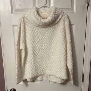 Willow Cream Cowl Neck Sweater